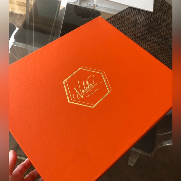 Nalebe by Amina Means upendi platform heels in denim size 38.5 - Picture 9 of 10